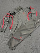 Jordan Tracksuit Boys S Black Red FullZip Jacket  Pants Set Athletic Jumpman