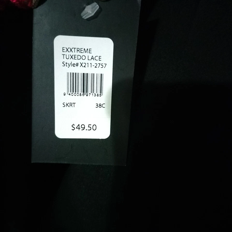 ¡NUEVO CON ETIQUETAS! Sujetador Frederick's of Hollywood Exxtreme Cleavage de encaje rojo 38C Foto 4 de 4