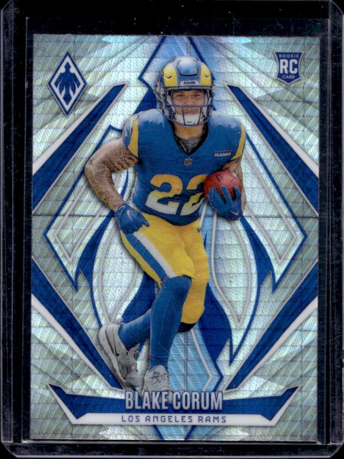2024 Phoenix Blake Corum RC Hyper Rookie #158 Rams
