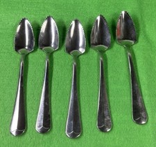 5 Vintage Enjoy Grapefruit Serrated Edge Grapefruit Spoons Stainless Steel