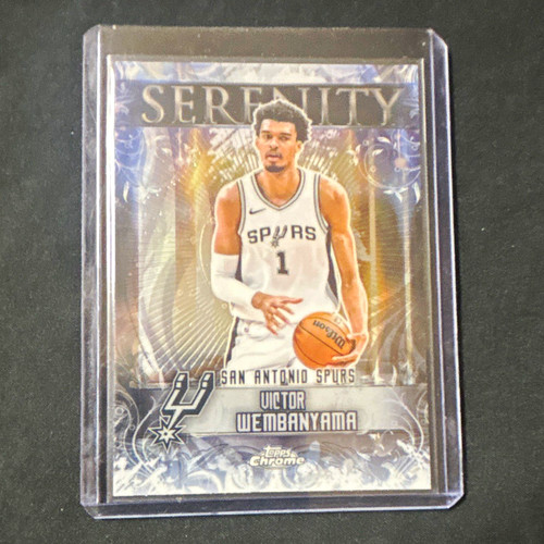 Topps 2025-26 Chrome Serenity Victor Wembanyama Insert #SY-1 Spurs