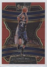 2019-20 Panini Select Concourse Red Prizm 111/199 Lonzo Ball #57 6f8