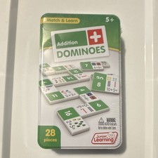 Junior Learning Addition Dominoes 28 Pieces Match  Learn JL481 Ages 5 