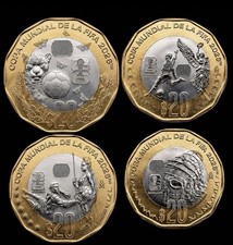 M&eacute;xico World Cup 2026 Complete Coin Set Of 4