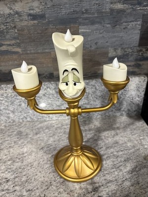 Disney Parks Lumiere Candlestick Light Beauty & the Beast No Light Read Notes