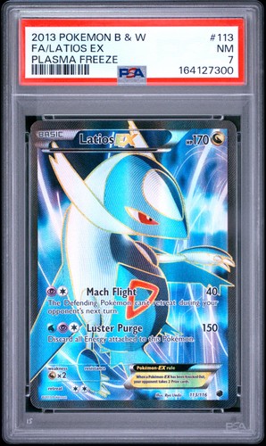 PSA 7 Latios EX 113/116 Plasma Freeze Pokemon