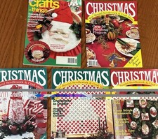VTG Christmas Year-Round Needlework  Craft Pattern Issue 1990 Plus 4 Others