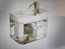 Distributeur automatique de fontaine à eau pour chat chien à LED électrique 1,5 L bol à boire pour animaux de compagnie