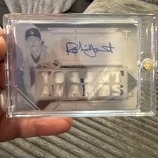2021 Topps Triple Threads Robin Yount Relic Auto Print Plate One Of One