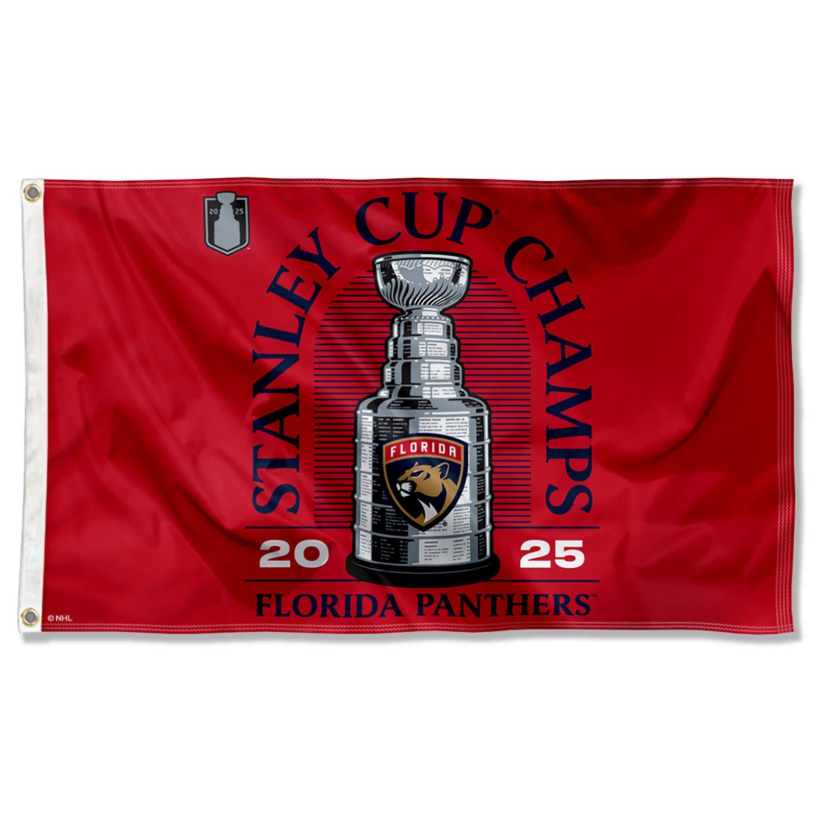 Florida Panthers 2025 Stanley Cup Champions Large Outdoor Flag