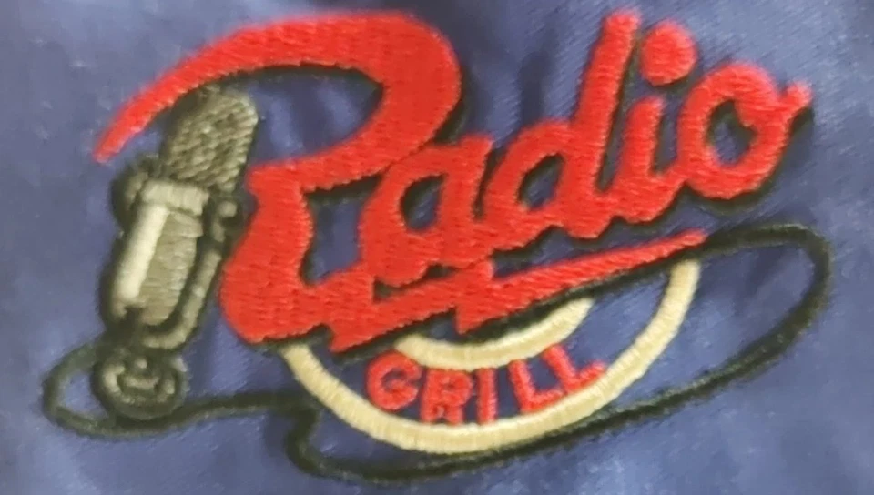 Vintage  Walmart Employee Apron Blue Radio Grill Euc - Image 4 of 4
