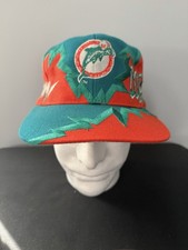 Vintage 90s Miami Dolphins Drew Pearson  Jagged Edge Shockwave SnapBack Hat