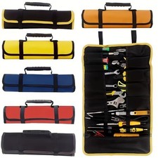22 Pocket Canvas Chisel Spanner Screwdriver Tool Roll Up Fold Storage Case Bag