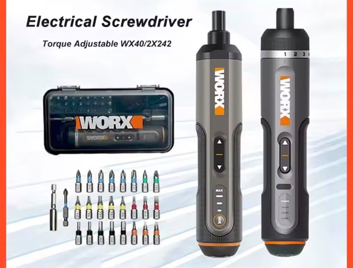 Avvitatore a batteria elettrico ricaricabile WORX WX240 senza fili USB