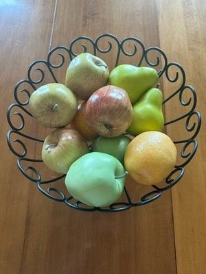 Realistic Home kitchen Table Decor Artificial Fake fruit / Decorative Bowl