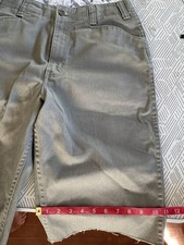 Ben Davis Men s Sage Twill Chino Shorts Regular Fit Button Pockets waist 31