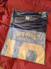 NEW Milwaukee Brewers SGA Football Jersey XL #10 Sal Frelick Jordan Love
