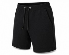 Mens Fleece Jogger Shorts Casual Gym Sports Sweat Shorts Elastic Waist S-2XL