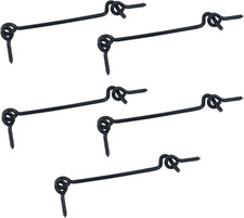 5 Pack Cabin Gate Hook and Eye Latch 4 Inch Swivel Window Door Hook  Gate Door