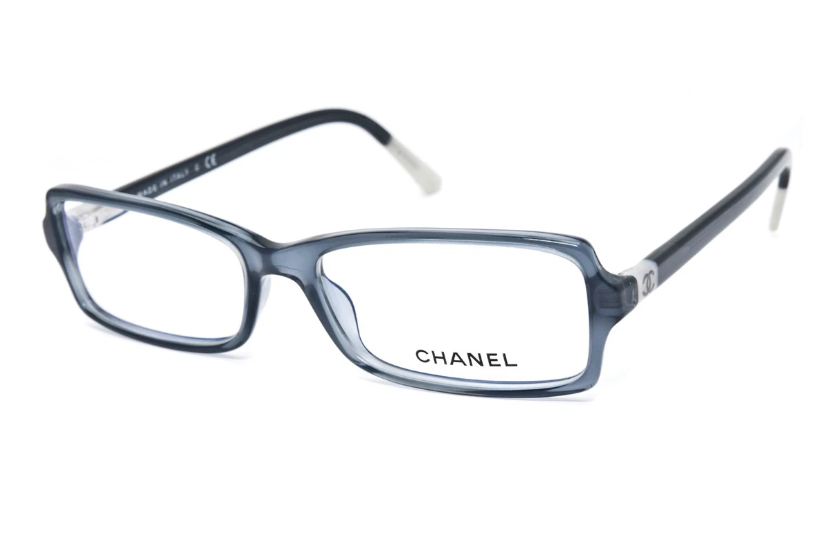 Chanel Translucent Gray Rectangular Eyeglasses CHANEL Eyeglasses: Rectangle Eyeglasses, acetate — Fashion  main image 3