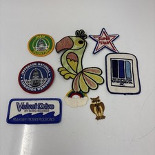 Vintage Patches Random Lot Of 18 Fabric Iron Ons/ Pre-Loved