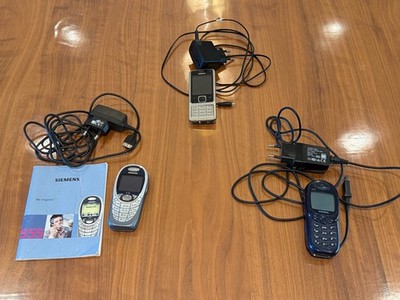 Konvolut Handy, Nokia 6300, Siemens S55, Siemens S45 mit Ladegerät/Netzteil