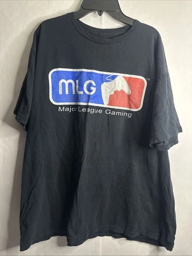 Vintage Y2K 2000s MLG Major League Gaming Video Game T Shirt XXL Rare XBOX HALO