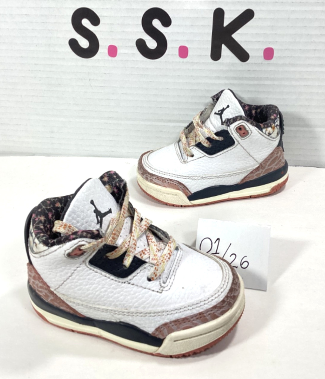 Nike Air Jordan 3 Retro Stardust Toddler Size 4c