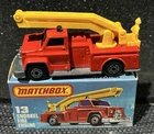 1977 Matchbox Lesney Superfast #13 Snorkel Fire Engine Mint in Box