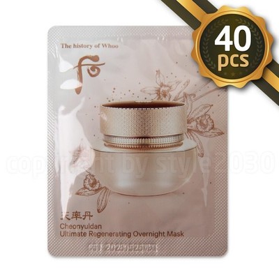 The history of Whoo Cheonyuldan Ultimate Regenerating Overnight Mask 4ml x 40pcs