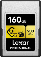 160GB Professional Cfexpress Type a Gold Series Memory Card, up to 900Mb/S Read