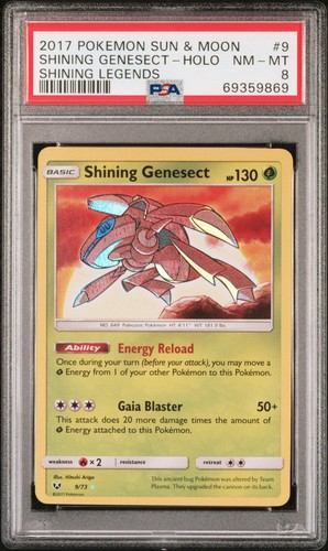 Shining Genesect graded PSA 8 for sale on eBay