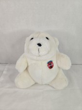 Vintage 1993 White Coca Cola Polar Bear Plush Stuffed Animal Toy Always Coca-Col