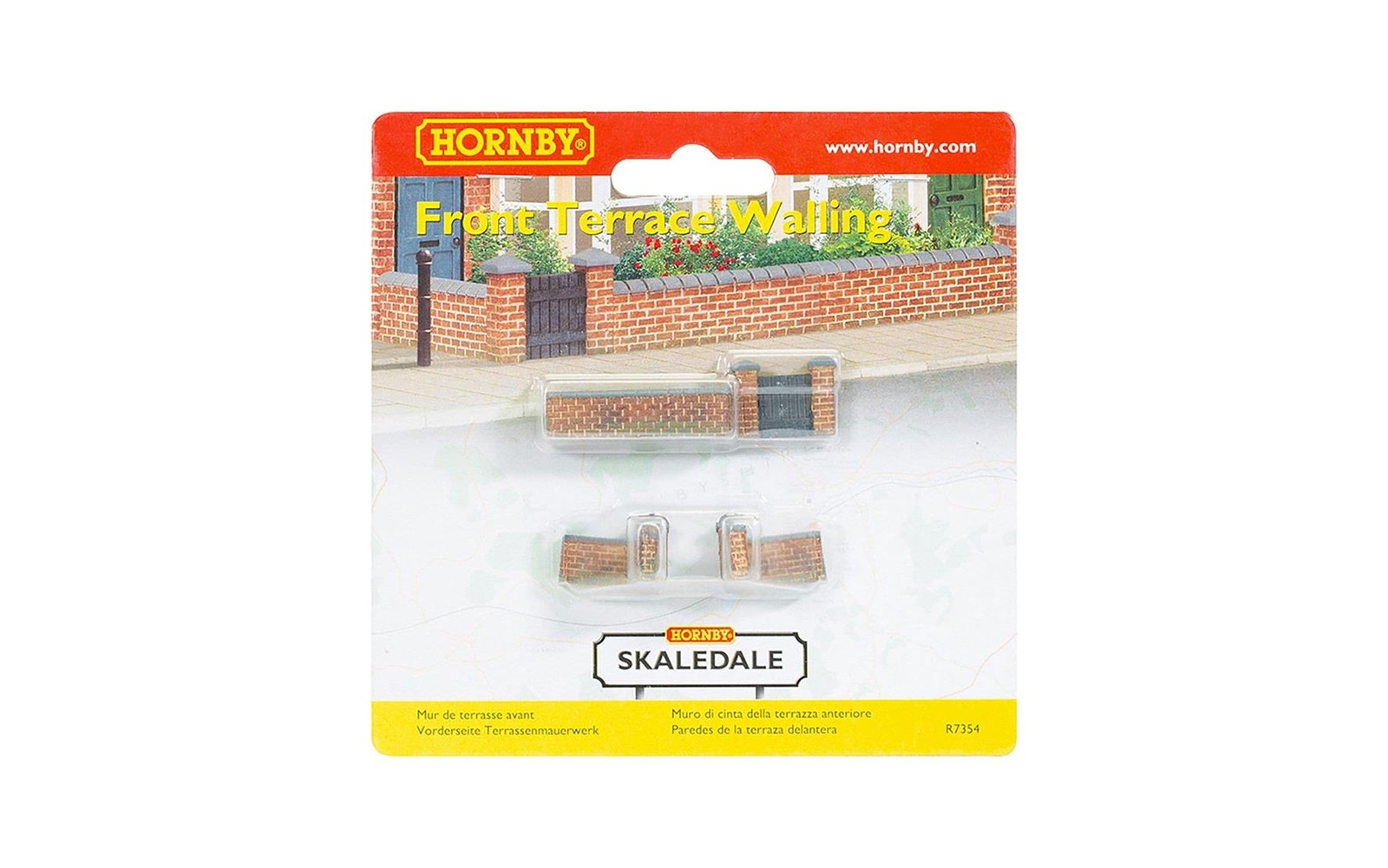 Hornby R7354 Front and Left Hand Victorian Terrace House Garden Wall OO Gauge - Image 6