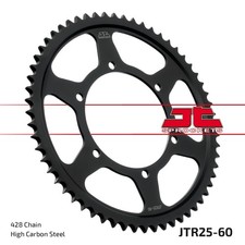 Rear Sprocket 60T 428P 25.60 Black For Zundapp ZXA 125 i.e. Adventure CBS 18-20