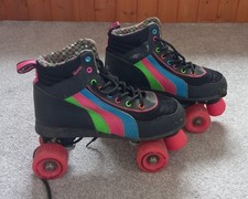 Slightly Damaged Size 6 SFR Rio Roller Quad Retro Style Roller Skates Boots