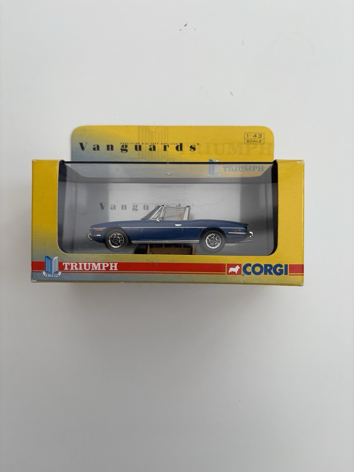 1/43 Scale Triumph Stag Soft Top 1979 Blue Corgi Vanguards Diecast Model VA10102