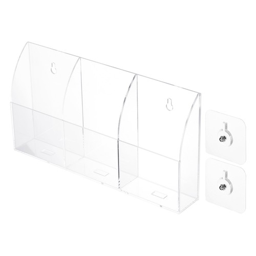 Supporto Telecomando Da Parete PATIKIL 2 Pezzi - Porta Telecomandi In ABS Con Nastro Adesivo, Bianco - 6