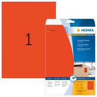 Herma Universal-Etiketten Special, 210 X 297 Mm, Rot 1 Bis 40 Stk Spare Bis 50%