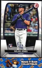 Nolan Jones 2023 Bowman #74 Colorado Rockies Rookie RC
