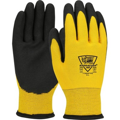PIP Barracuda PVC Foam Palm-Dipped Winter Work Glove, Cut A4, 713WHPTPD (12-PR)