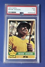 1976 Topps Reggie Jackson Oakland A’s #500 PSA 7 NM