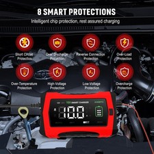 Caricabatterie per Auto, Caricabatterie Intelligente, 12 V/24 V, 10 A, Lifepo4, - Miniatura 4
