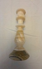 "Candelabro vintage de mármol ónix de 6"" DECORACIÓN DEL HOGAR TALLADO EN PIEDRA alabastro"