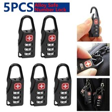 3 Digit Combination TSA Security Padlock Luggage Travel Suitcase Wire Locks New