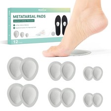 Metatarsal Pads for Women Men - Drip-Shape - 6 Pairs Breathable Ball-of-Foot ...