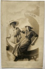 RPPC Real Photo Postcard-Women Posing On Paper 