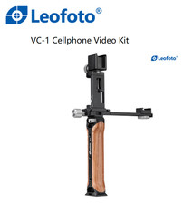 New Leofoto VC-1 Cellphone Video Kit/Rosewood Handle/Phone Clamp/Cold Shoe/Rail