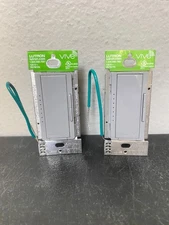 2 Lot of Lutron VIVE MRF2S-6CL, 120V 1-Pole WIRELESS Dimmer Switch, Gray *NEW*