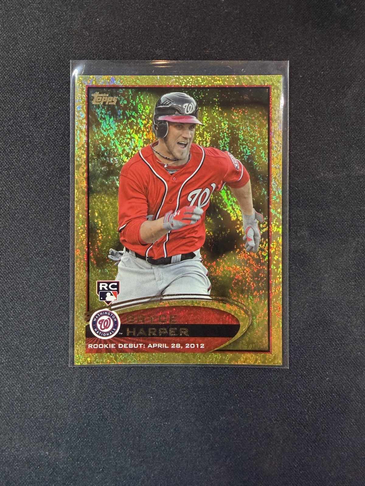 2012 Topps Update #US183 Bryce Harper Gold Sparkle Rookie Debut USA